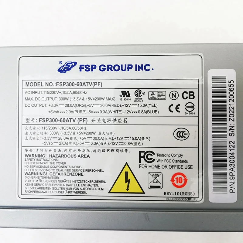 FSP300-60ATV FSP300-60PLN Industrial Computer Power Supply 300W ATX PSU