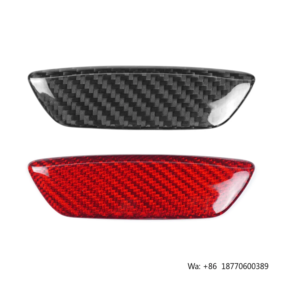 

Shasha Carbon Fiber Center Console Speaker Lower Decoration Strip Interior Accessories Protection for Corvette C8 2020 2023