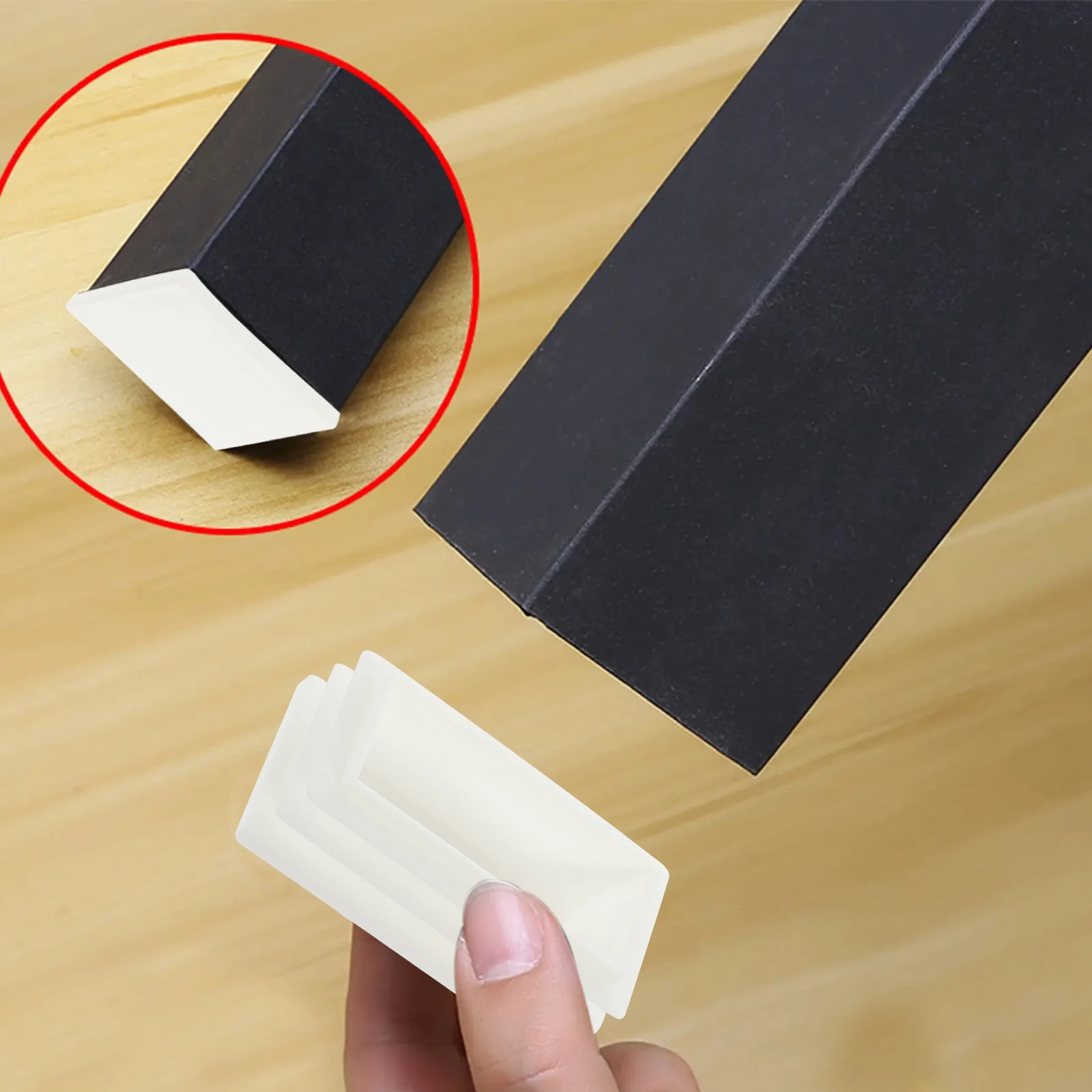

20 Pcs Plastic End Caps 25x50 White Tubing Plugs for Chair Feet Furniture Legs Glide Protectors Floor Scratch Protection Easy