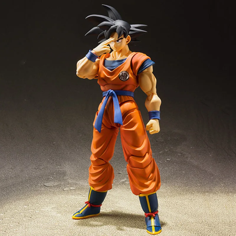 In Stock Genuine Original S.H.Figuarts Son Goku -Saiyans Born on Earth- DRAGON BALL Action Anime Figure Model Doll Ornament Gift