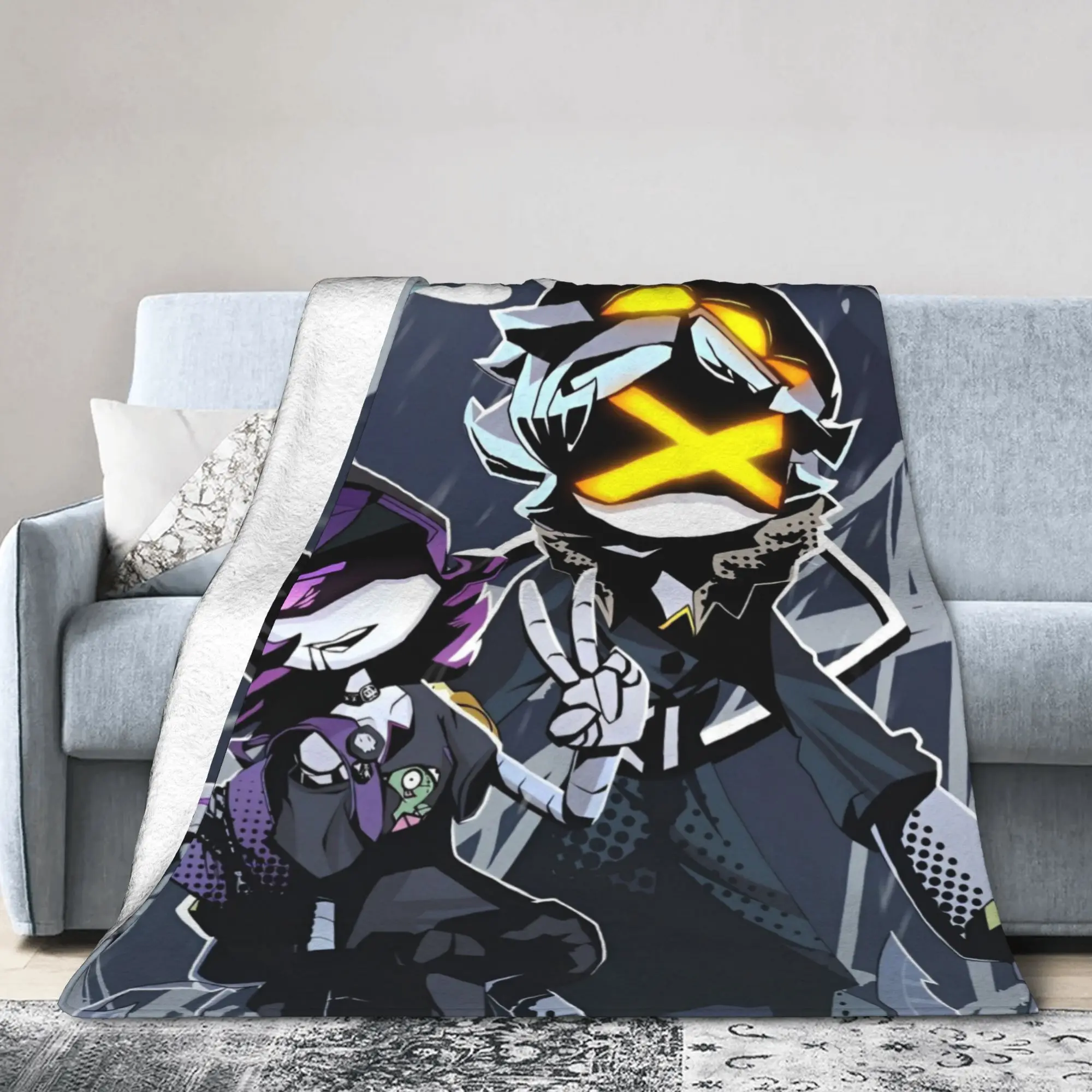 Murders Drones Plush Blankets Romance Comedy  Customized Throw Blanket for Bed Sofa Couch 125*100cm Bedspreads,