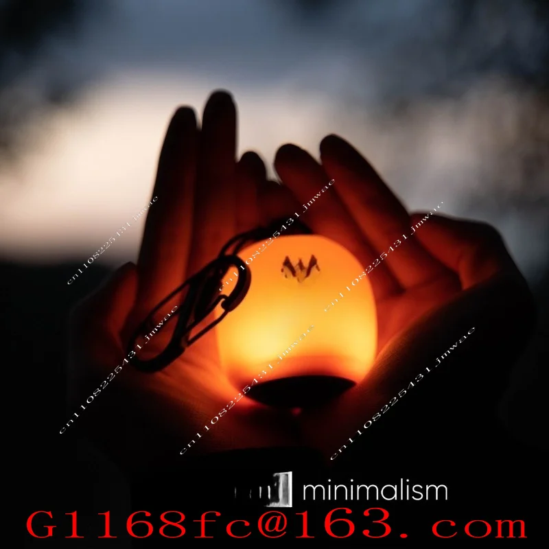 Outdoor Camping Super Decompression Pinch Rice Ball Small Light Tent Canopy Atmosphere Multi-color Small Hanging Light