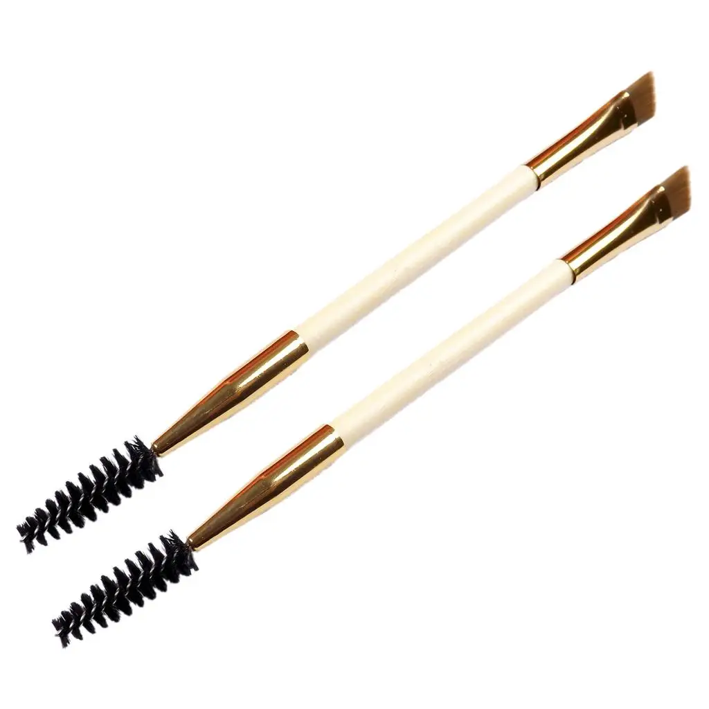 Applicateur de maquillage à double extrémité, baguettes de mascara, pinceau pour sourcils, 2 pièces