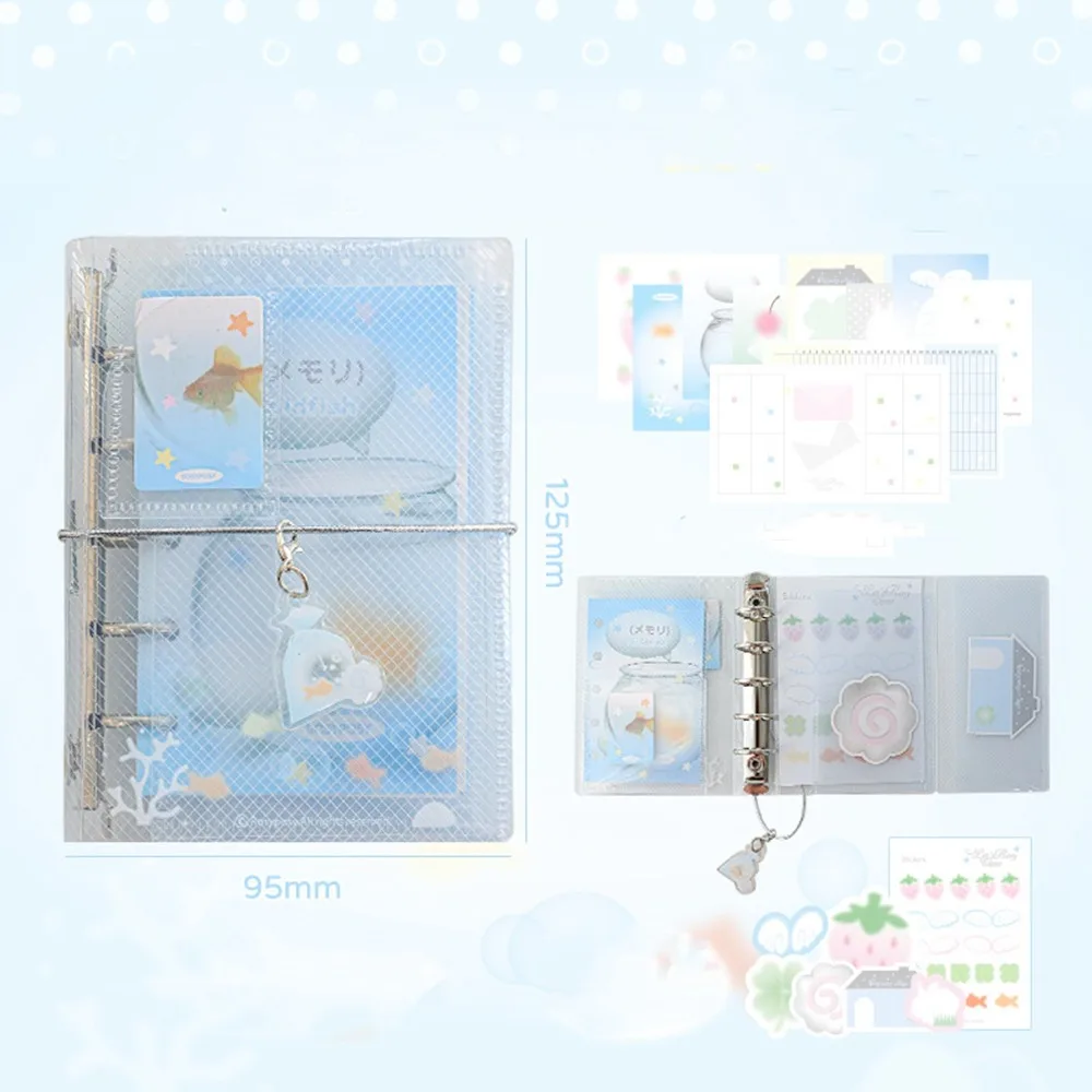 Stationery Cartoon Loose-leaf Notebook Mini Portable Hand Account Book Aesthetic Diary Hand Ledger School