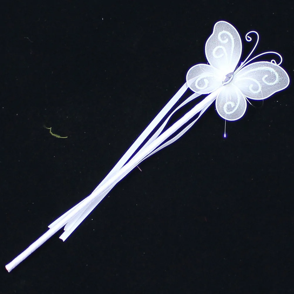 

12pcs Lovely Sparklers Glitter Fairy Stick Fairy Wand with Ribbons for Kids Girls Cosplay Costume Mixed Color