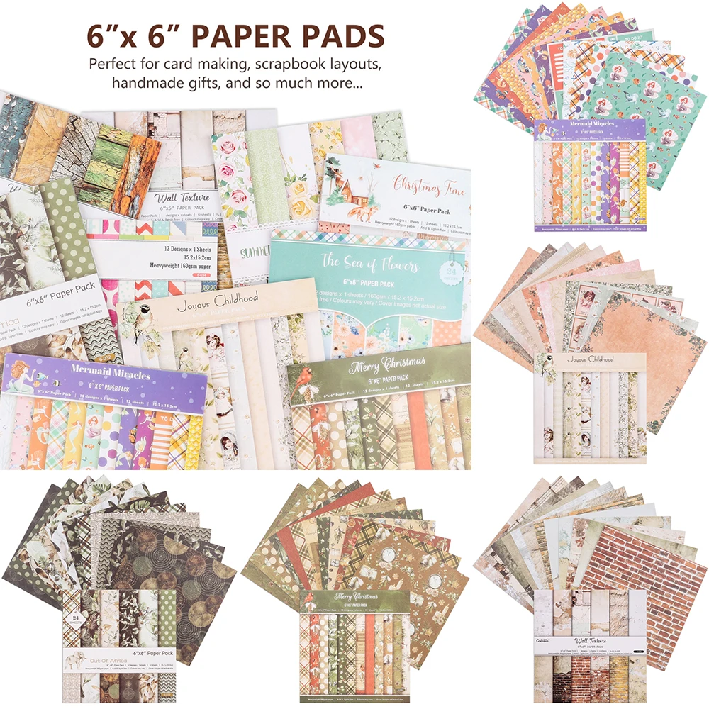 12 Sheets Retro Wooden Wall Texture Printed Scrapbooking Background Paper Pads Spring Summer Bloom Scrapbook Journal Paper Packs