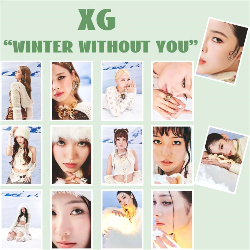 

XG Winter Without You Self-adhesive Poster Kpop Chisa Juria Room Wall Decoration Poster Hinata Maya Decal Fans Collection