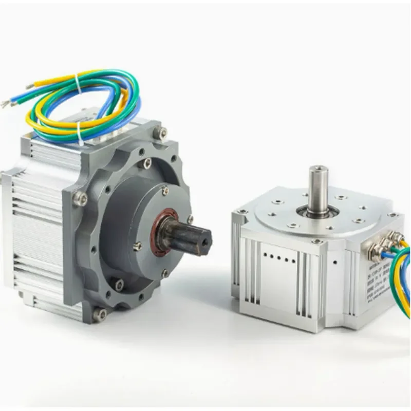 High Efficiency IE4 Axial Flux Permanent Magnet Synchronous Brushless Servo Motor with Integrated Planetary Gear Reducer