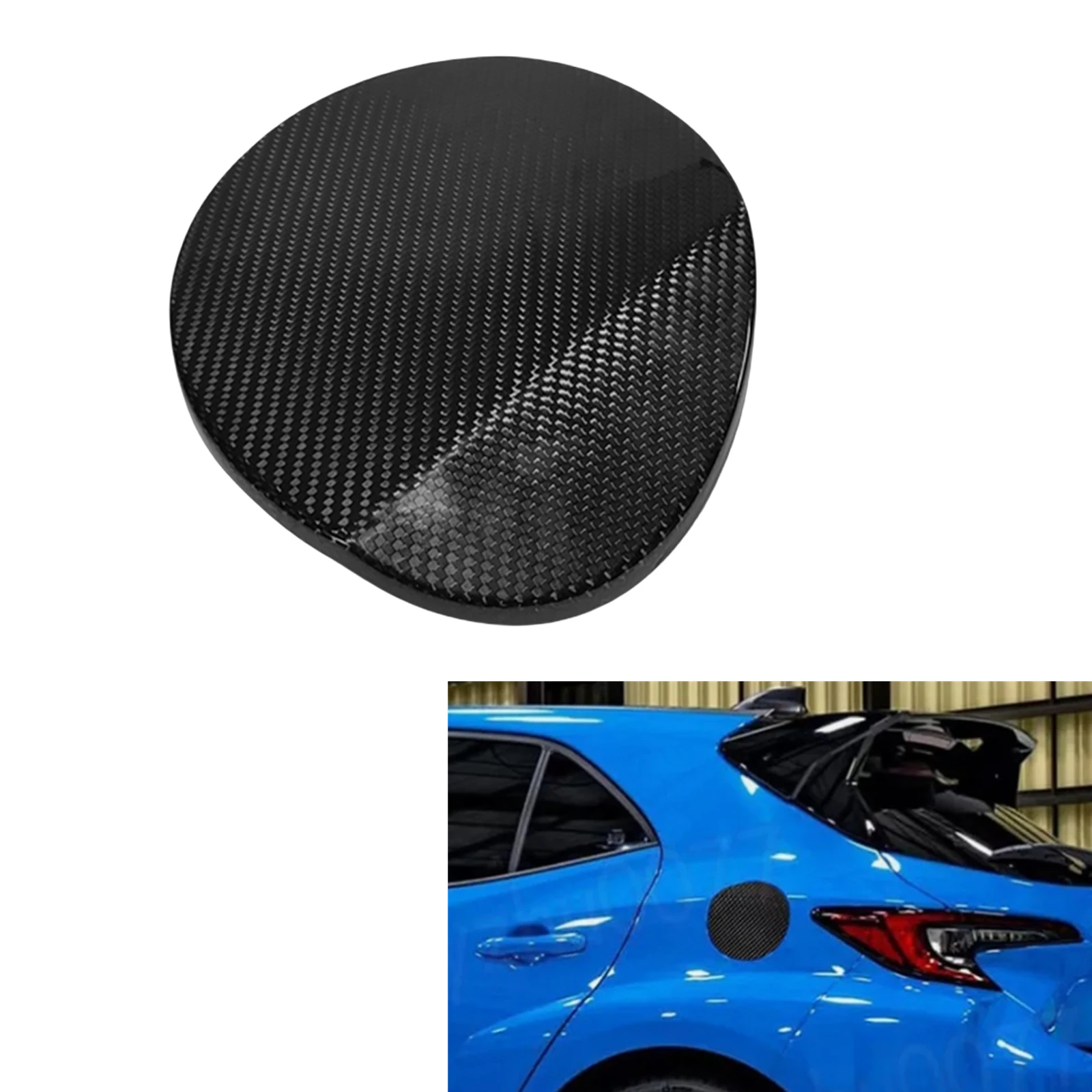 

Exterior Car Oil Fuel Tank Cover Trim Sticker Decal For Toyota Corolla GR 2023 2024 2025