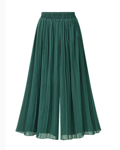 New Women Summer Midi Skirt Ruffles Vintage Big Large Plus Sizes Casual Party Fashion Loose Wide Leg Skirts Pant