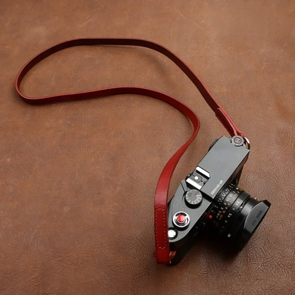 Handmade Genuine Leather Camera Strap Shoulder Sling Belt Compatible For Sony A7C A9 II A7R4 Nikon Leica Q2 M10 Fujifilm XE4 XT4