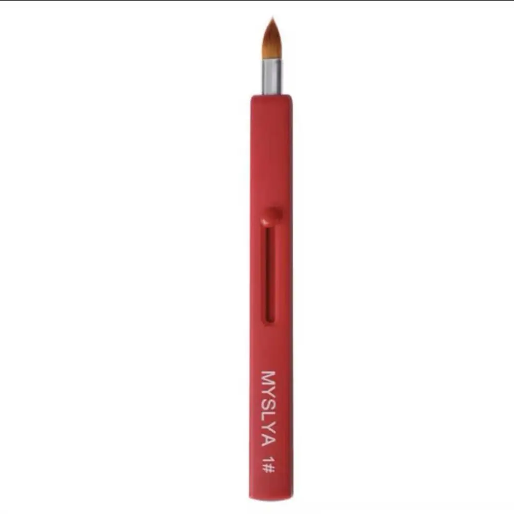 Aplicador de delineador labial pincel de maquiagem senhora compõem ferramenta pincel cosmético pincel de batom retrátil pincel de brilho labial