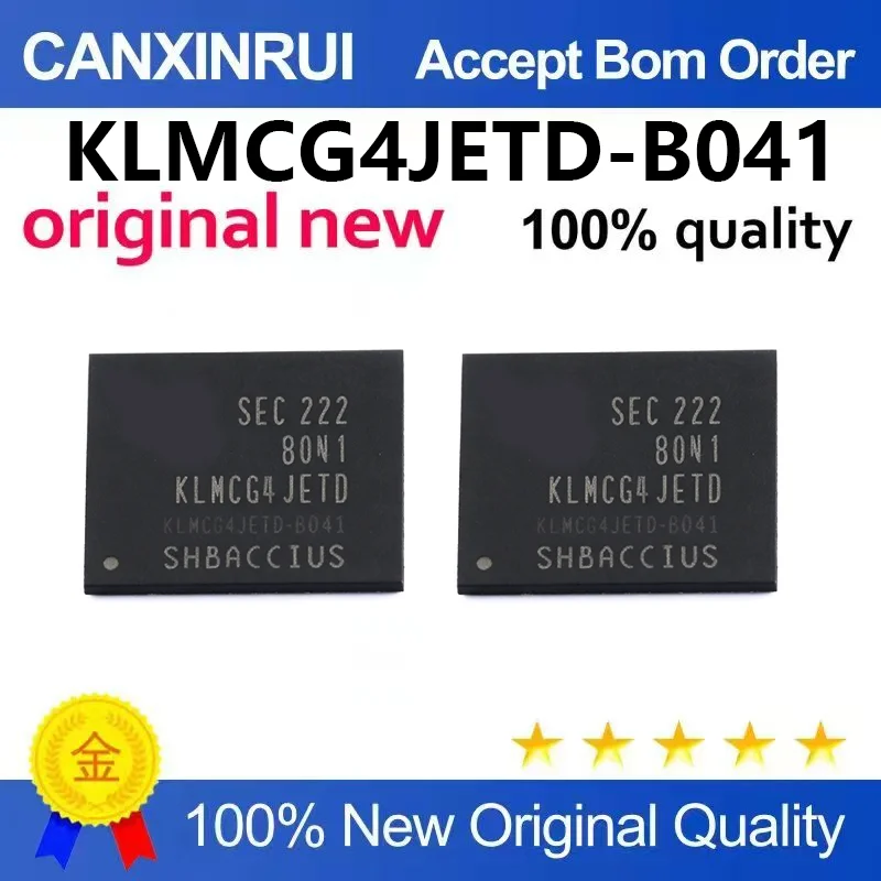 (5pcs-100pcs)Brand new original KLMCG4JETD-B041 BGA153 ball 64GB EMMC5.1 version