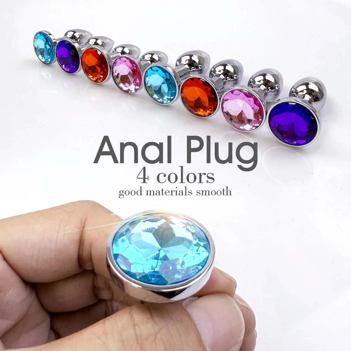 1 قطعة المكونات الشرج الكريستال الشرج تدليك موسع بعقب المكونات للمبتدئين الكبار عشاق لعبة الجنس الكبار متعة الصحة الجنسية #1