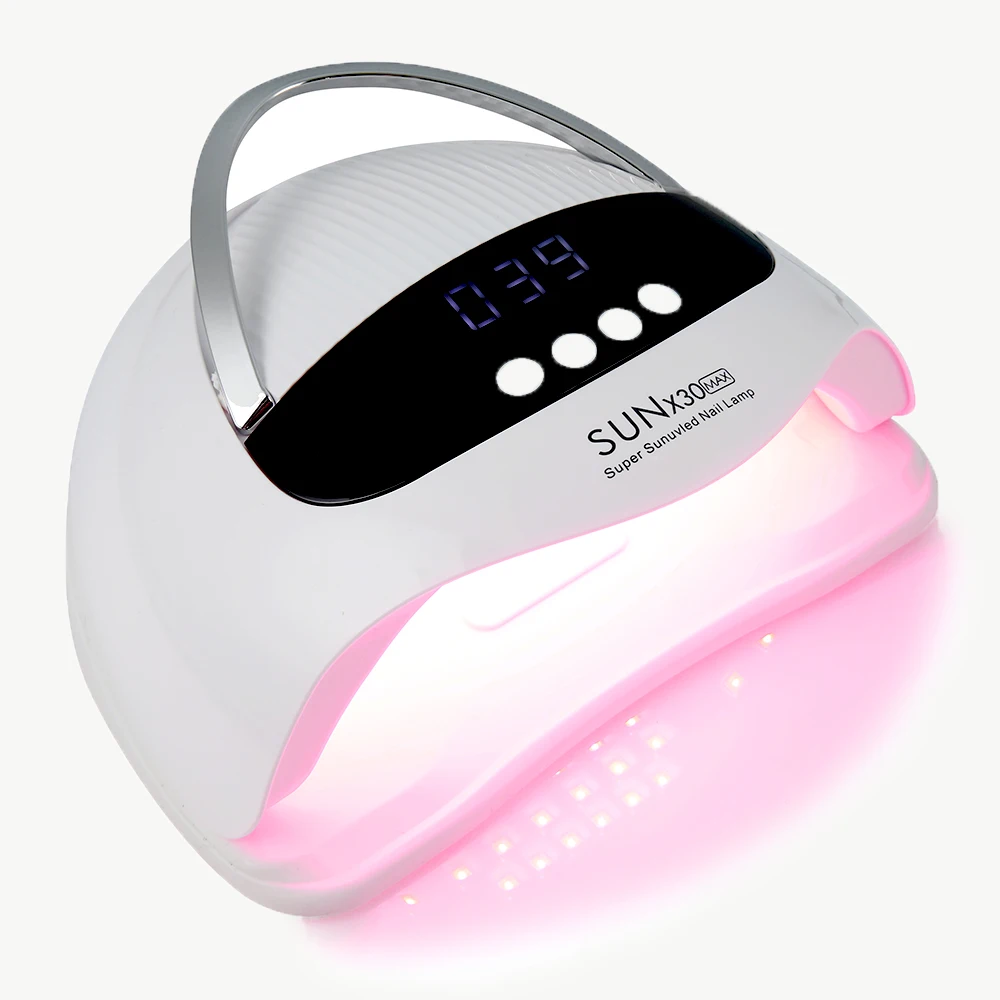 90個のLEDプロフェッショナルネイルランプLED UVランプSUN X30ネイルジェルポリッシュ乾燥機ライトネイルアートアクセサリーすべてのジェルネイル硬化用