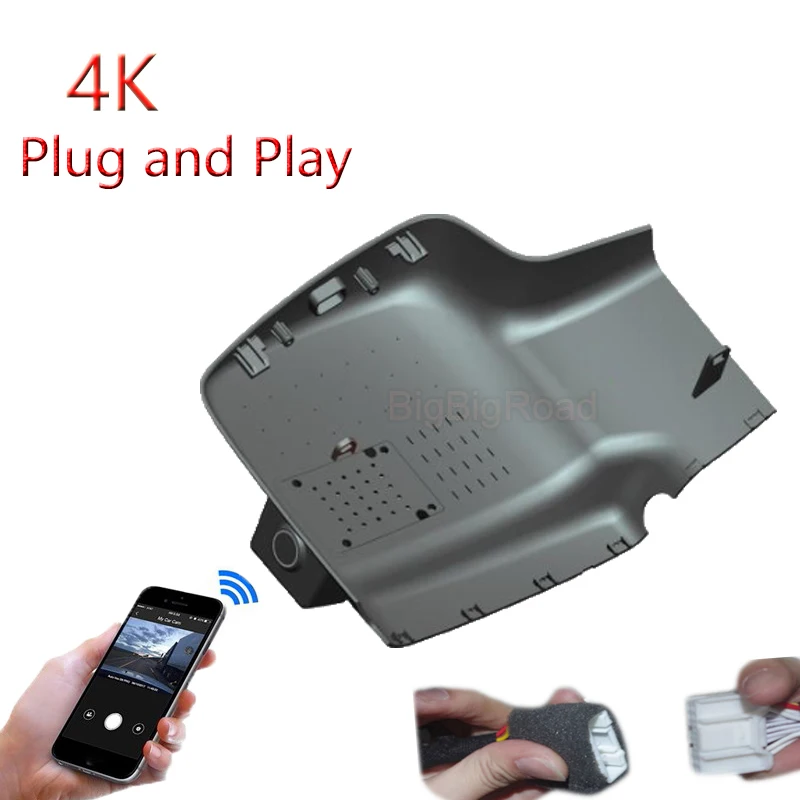 

4K Plug And Play For AION Plus / V Plus 2024 Car Wifi DVR Video Recorder Parking Camera Dash Cam Night Vision FHD 2160P