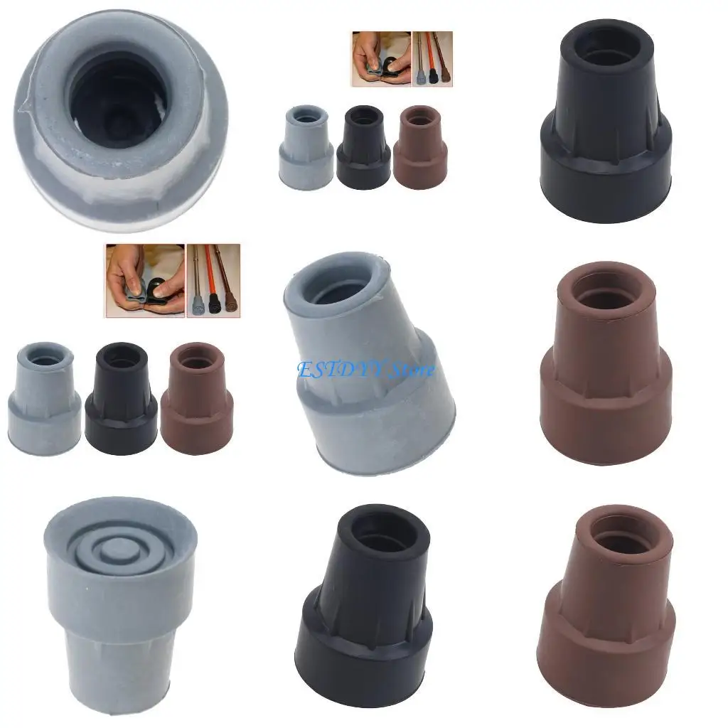 

G6DE Walking Hiking Tip Protectors Trekking Poles Tip Replacement Feet Walking Pad Buffers Easy to Install