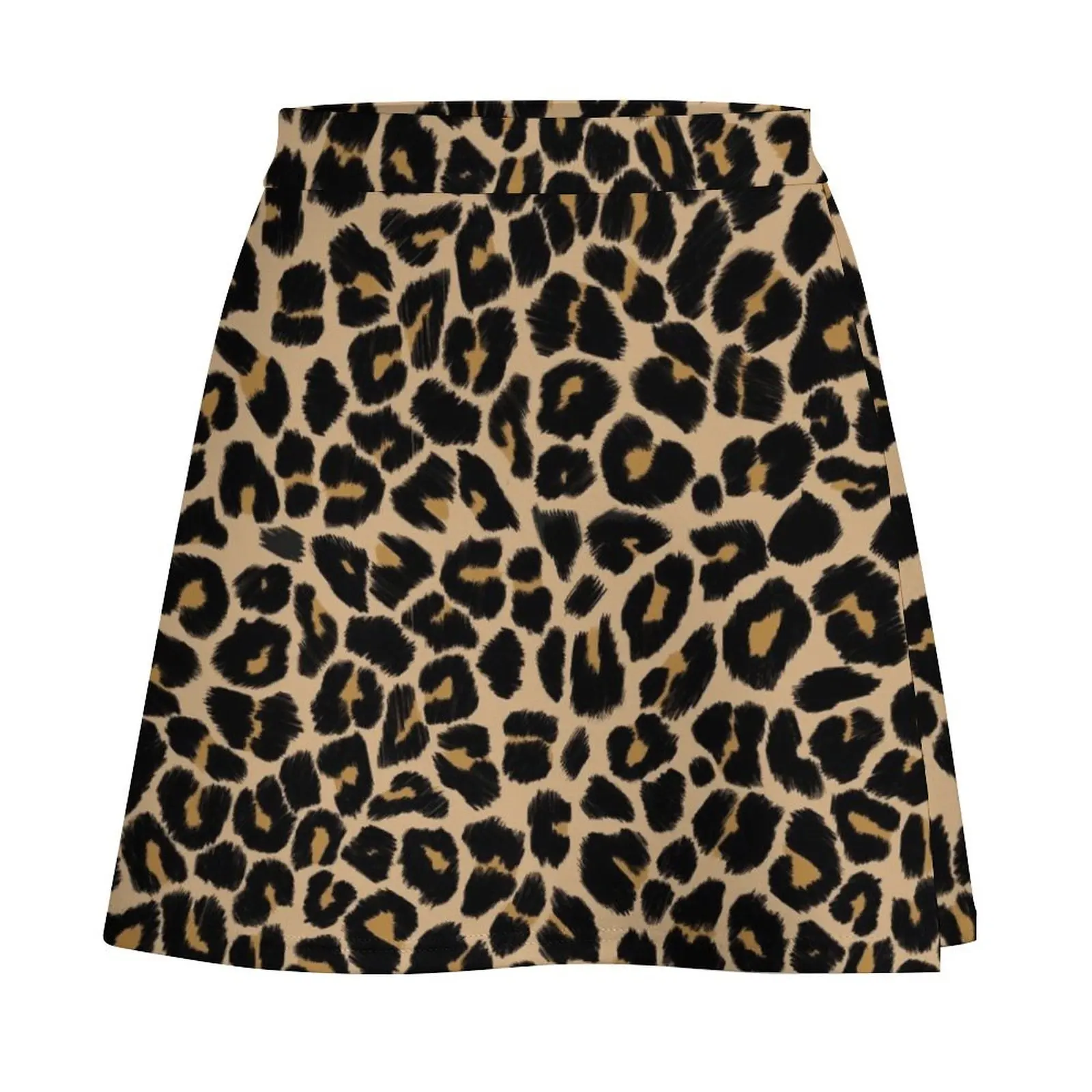 Leopard Print Traditional Colours Mini Skirt Female dress 90s aesthetic skirt for woman Mini Skirt