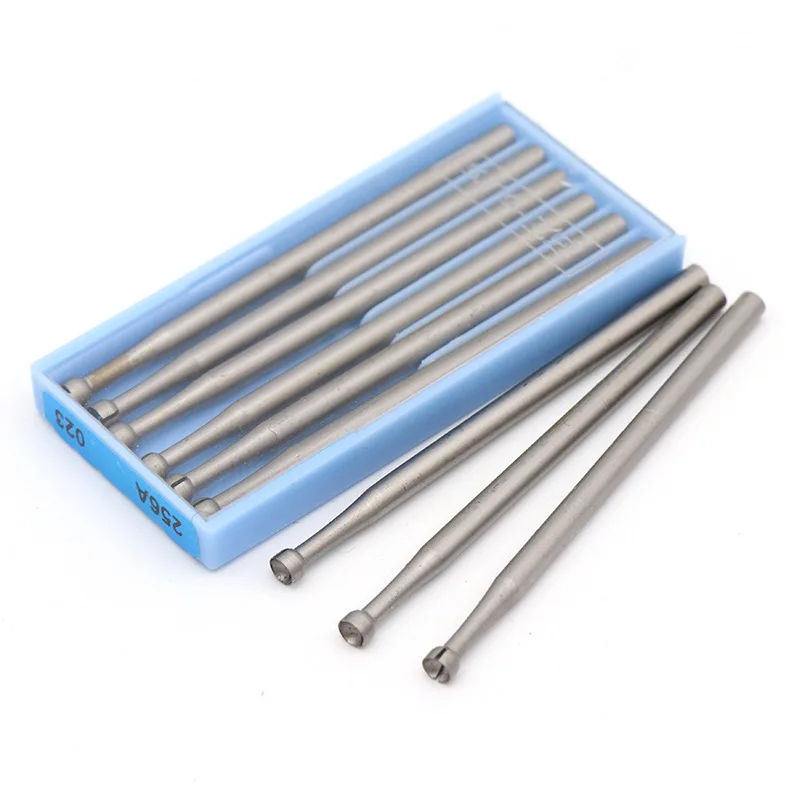 6Pcs/lot F256A Open Suction Bead Needle, Crane Needle, Drilling Grinding Turning Open-mouth Suction Beads Jewelry Engraving Tool