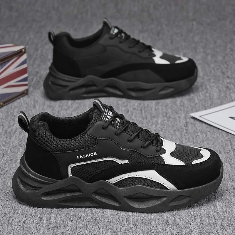 

2025 Модные мужские кроссовки Viral — массивная подошва в гонконгском стиле, увеличивающие рост, дышащие, удобные, для ежедневных поездок на работу