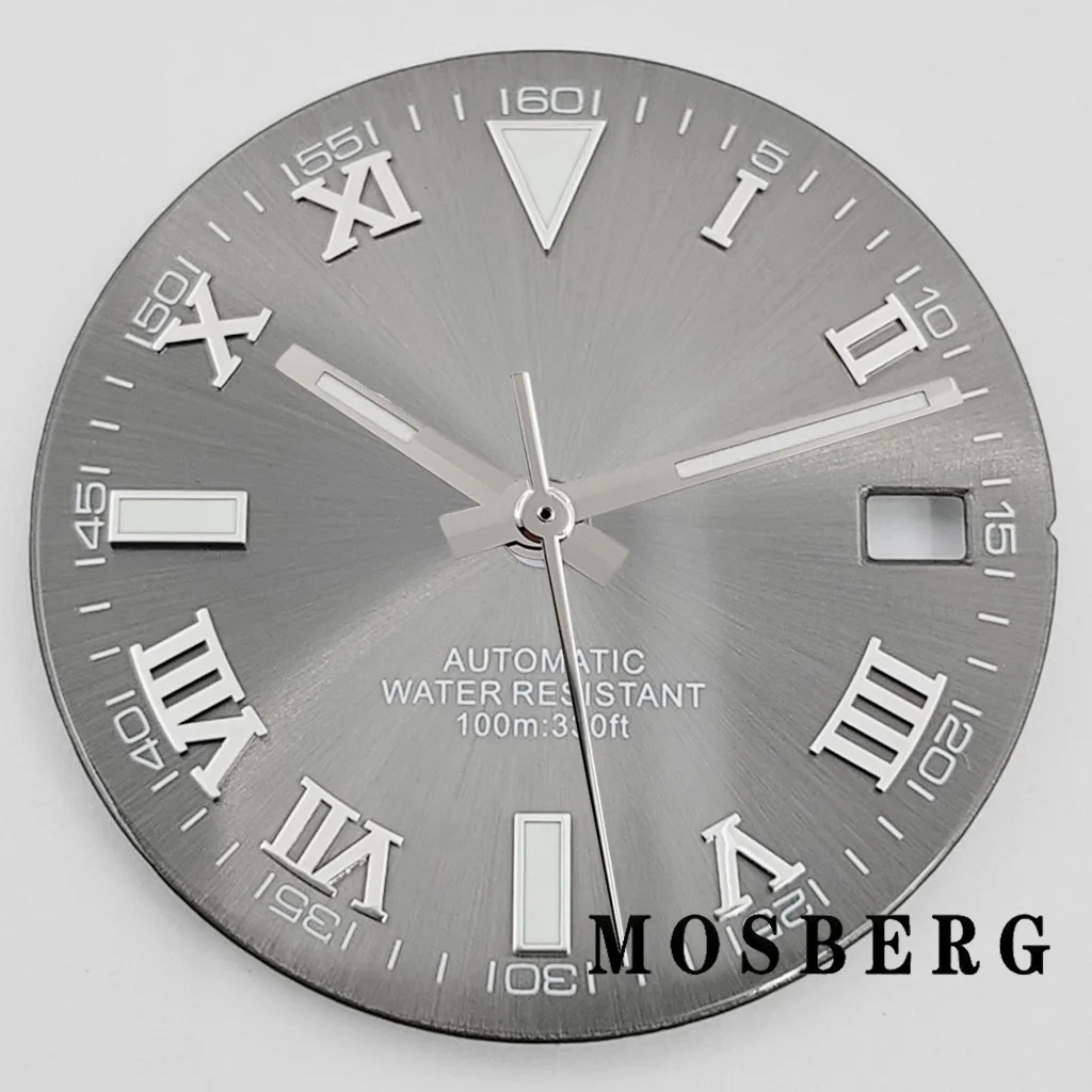 Циферблат часов NH34 NH35 29 мм со стрелками подходит для часов 3,0 часа 3,8 часа, детали автоматического механизма