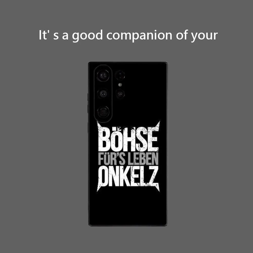 B-Bohse O-Onkelz Rock Funda de teléfono para Samsung Galaxy S25 Ultra S22 S23 S24 Ultra S21 S20 5G Funda protectora de silicona suave TPU