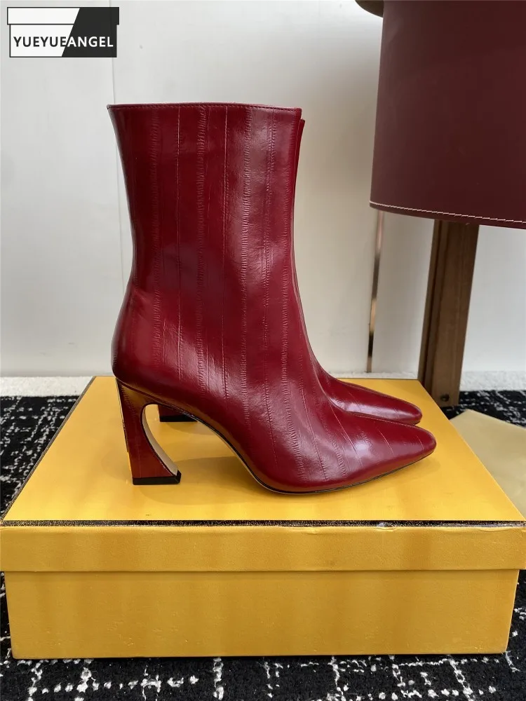 

Женские удобные ботильоны из воловьей кожи во французском стиле, высокие туфли с острым носком, женские винтажные ботинки, увеличивающие рост