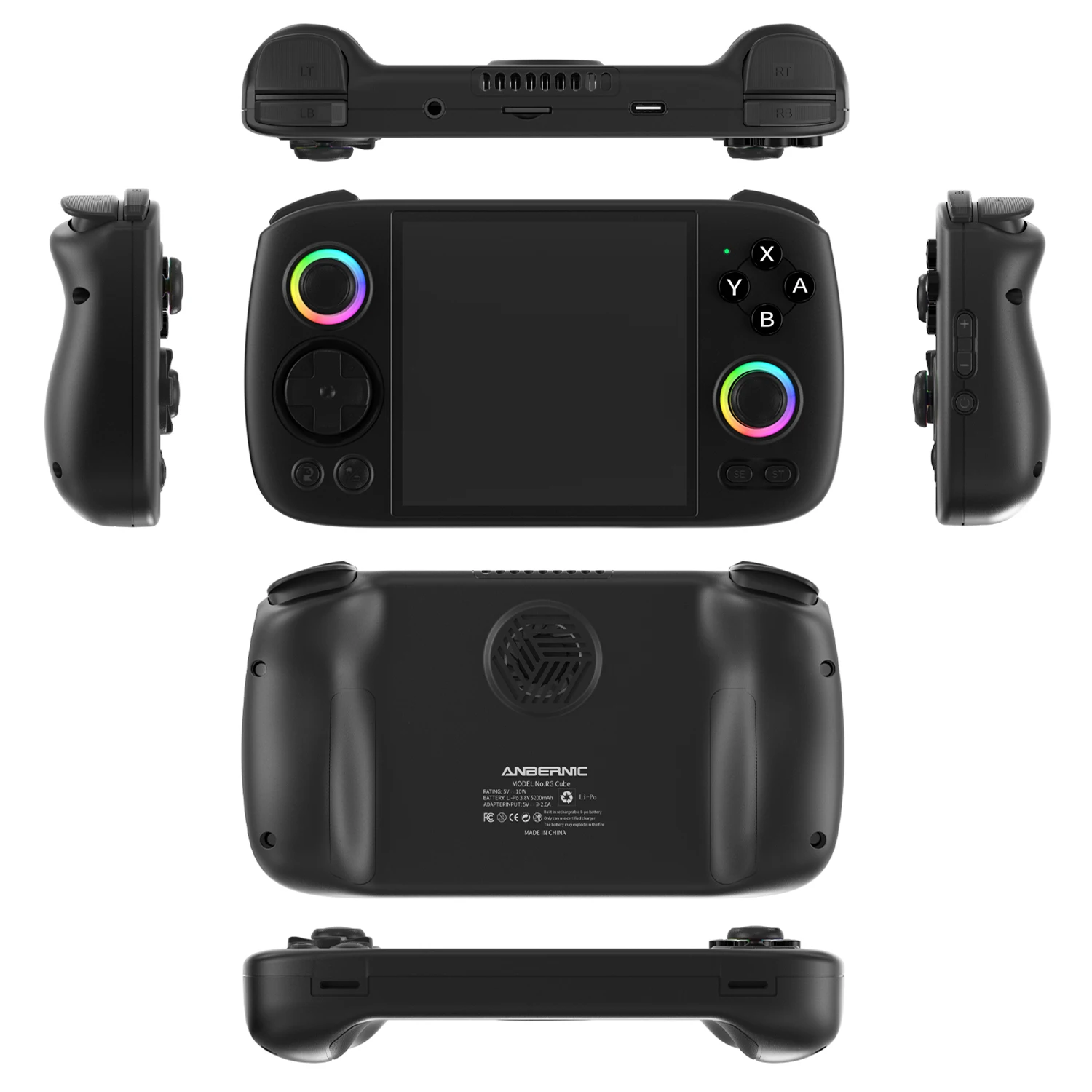 ANBERNIC-consola de juegos portátil RG Cube, pantalla multitáctil IPS de 3,95 pulgadas, T820, Android 13, Joystick RGB, consolas de videojuegos de