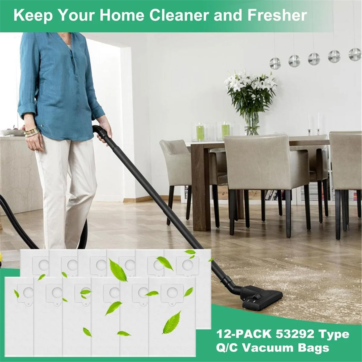 

12 упаковок вакуумных пакетов типа Q/C для серии Kenmore 600 81614,400