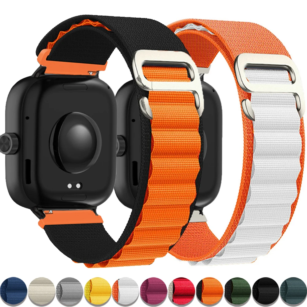 Nylon Loop Strap for Redmi Watch 6 5 4 Bracelet Elastic Watchband for Xiaomi Band 8/9Pro Trail Sport Band Smartwatch Accessories