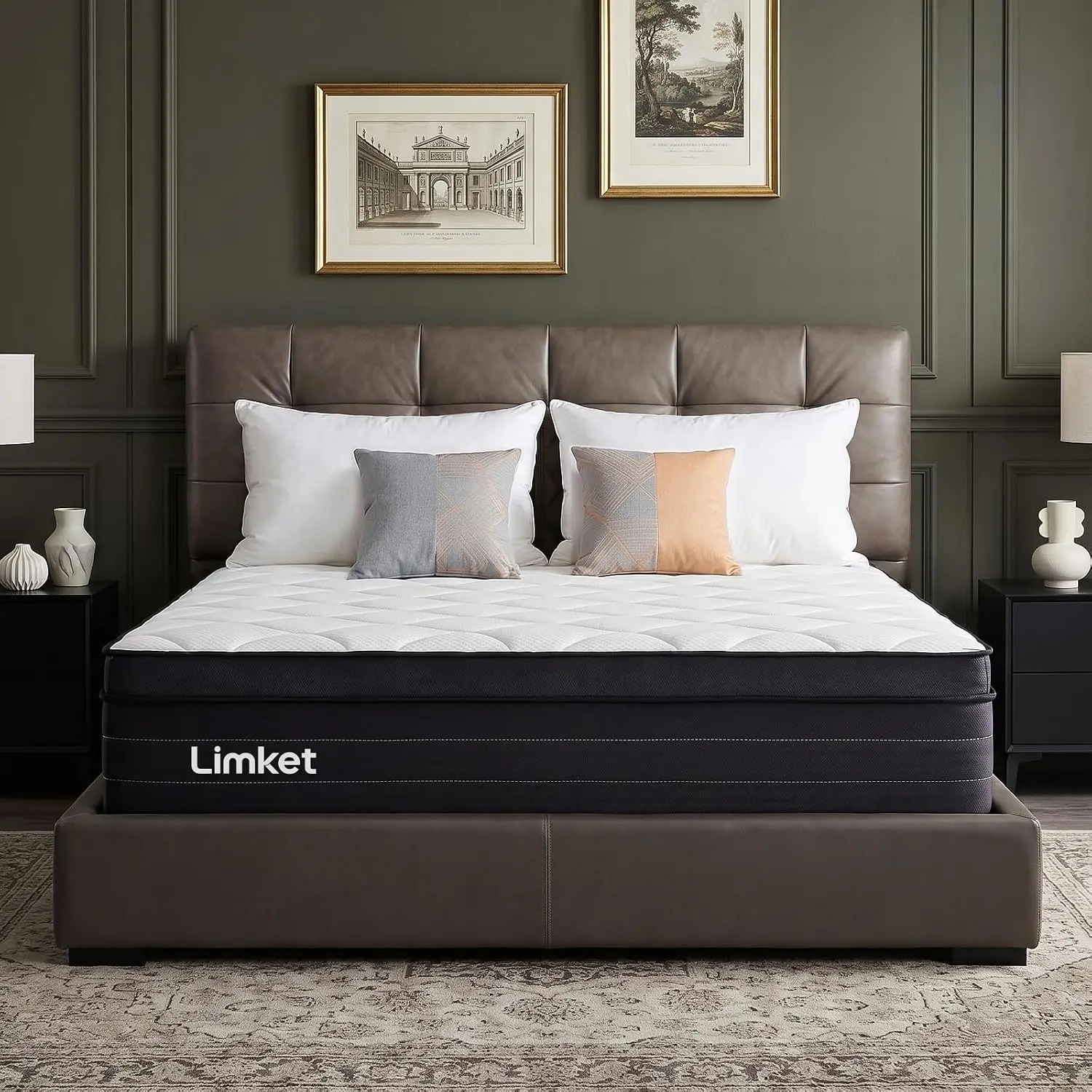 Queen Mattress,12 inch Hybrid Colchone Mattress Size in a Box