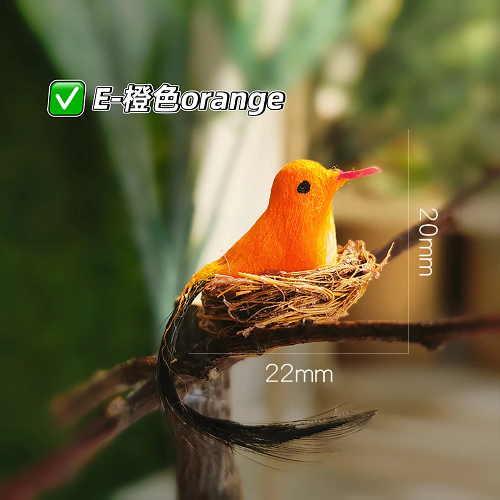 1/12 Dollhouse Miniature Bird Nest Mini Bird ของเล่นไข่สําหรับตุ๊กตาอุปกรณ์ตกแต่ง ob11 bjd