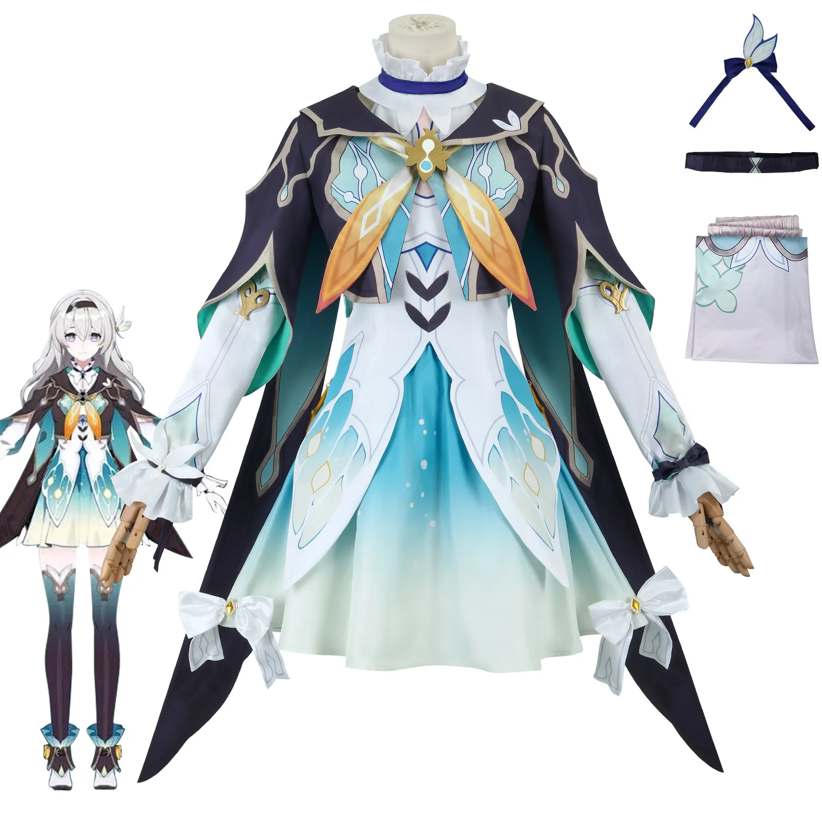 Firefly Cosplay Game Honkai Star Rail Firefly Cosplay Costume Dress parrucca Set completo donne gioco di ruolo vestiti per feste di carnevale