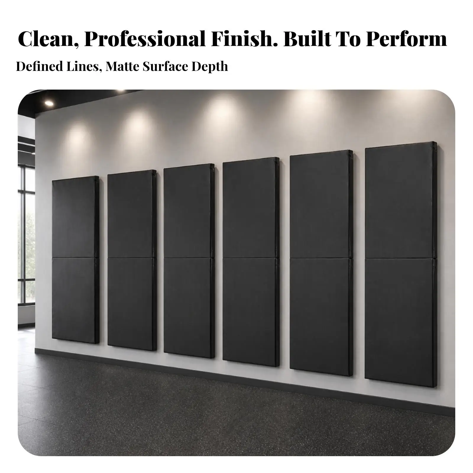Shock-Absorbing Foldable Barrier Mat | Thick Cushioned Construction, Wall Protection Mat, for Home Gym