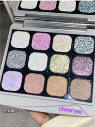 Qianyan Monochrome Eyeshadow Chameleon Highlight Pearlescent Highgloss Cheeryep Eye Shadow Matte Self Assembled Disk Eyemakeup