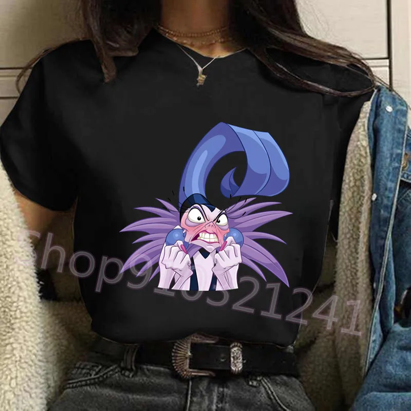 Pick Your Poison T-shirt Women Graphic Villain Yzma T-shirt Summer Anime Tee Shirts Harajuku Female T-shirt Black Top Tees