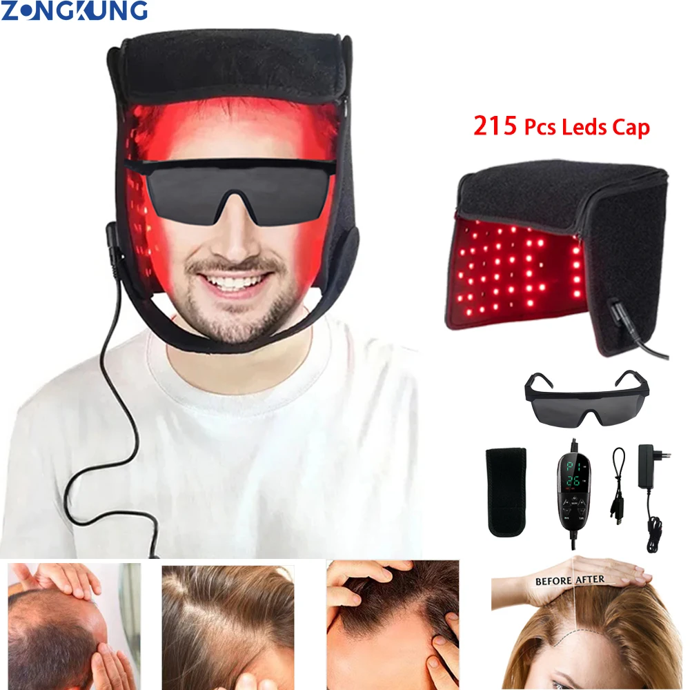 

Led Red Light Therapy Cap 660nm&850nm Near-Infrared Light Treatment Cap Hair Growth Cap Therapy Hair Loss Seborrheic Alopecia