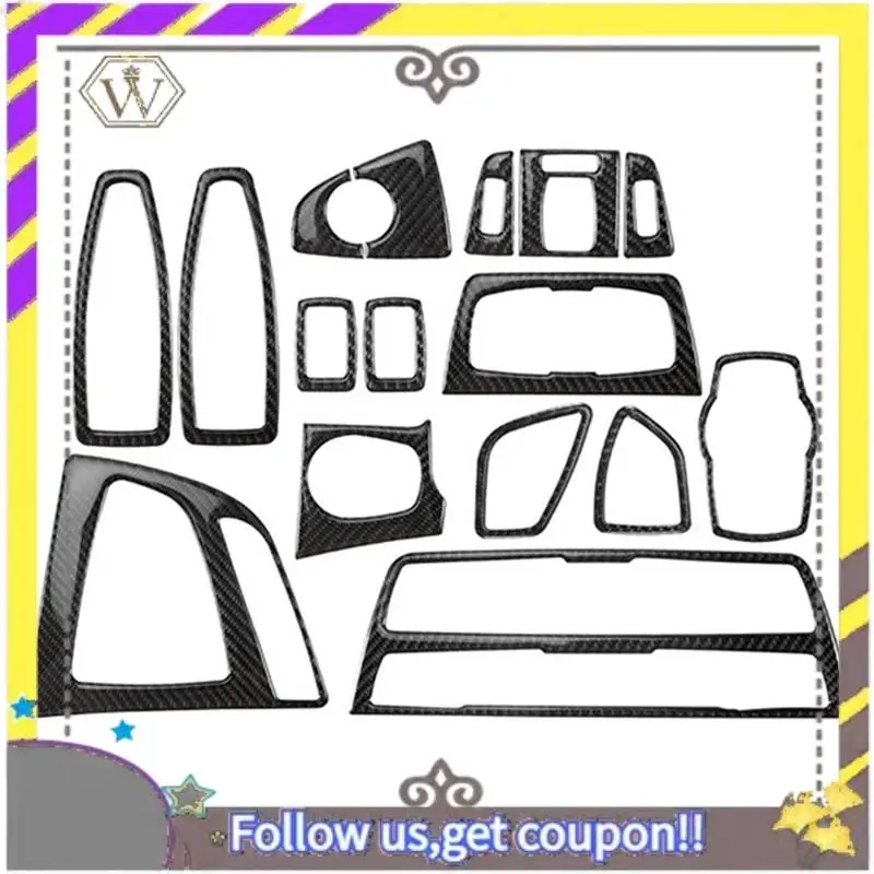 

L38A-Комплект внутренних аксессуаров из углеродного волокна для BMW 3 серии F30 F31 2013-2018 GT F34 4 серии F32 F33 F36 2014-2018 LHD