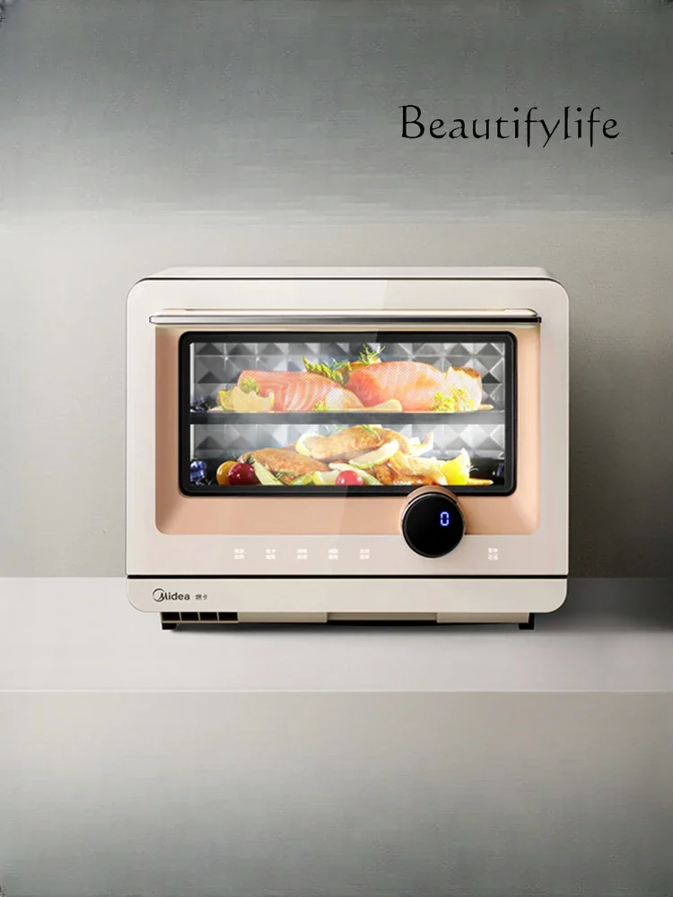 Multifunctional micro-steaming and baking machine, small intelligent frequency conversion microwave oven, steaming oven