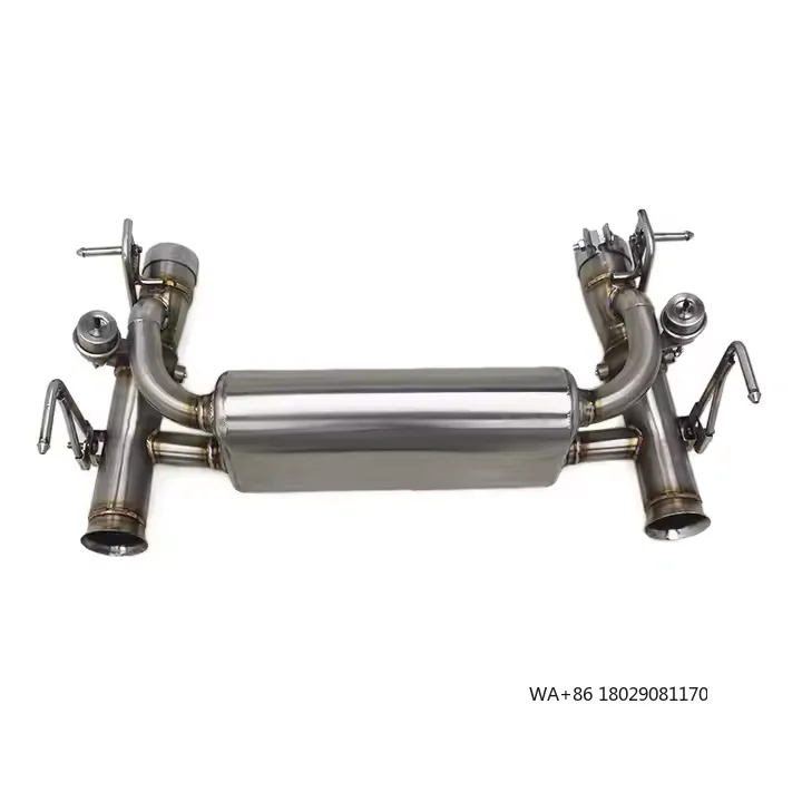 

Rear Back Racing Car Exhaust Pipes 488 3.9T V8 2015-2019 Stainless Steel Vacuum Valve Muffler