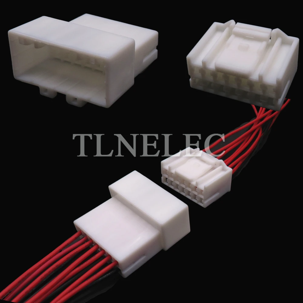 14 Pin Way Automobile Wire Harness Connector with Wires Car Unsealed Socket Auto Male Female Plugs 936199-1 936209-1