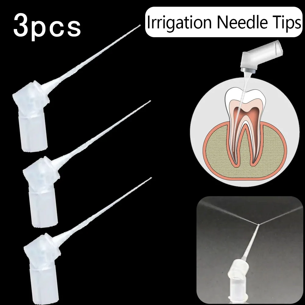 3pcs Dental Irrigation Endo Needle Tip Double Side Hole Dental 30G Endo Syringe Root Canal Washing Needle Dental materials