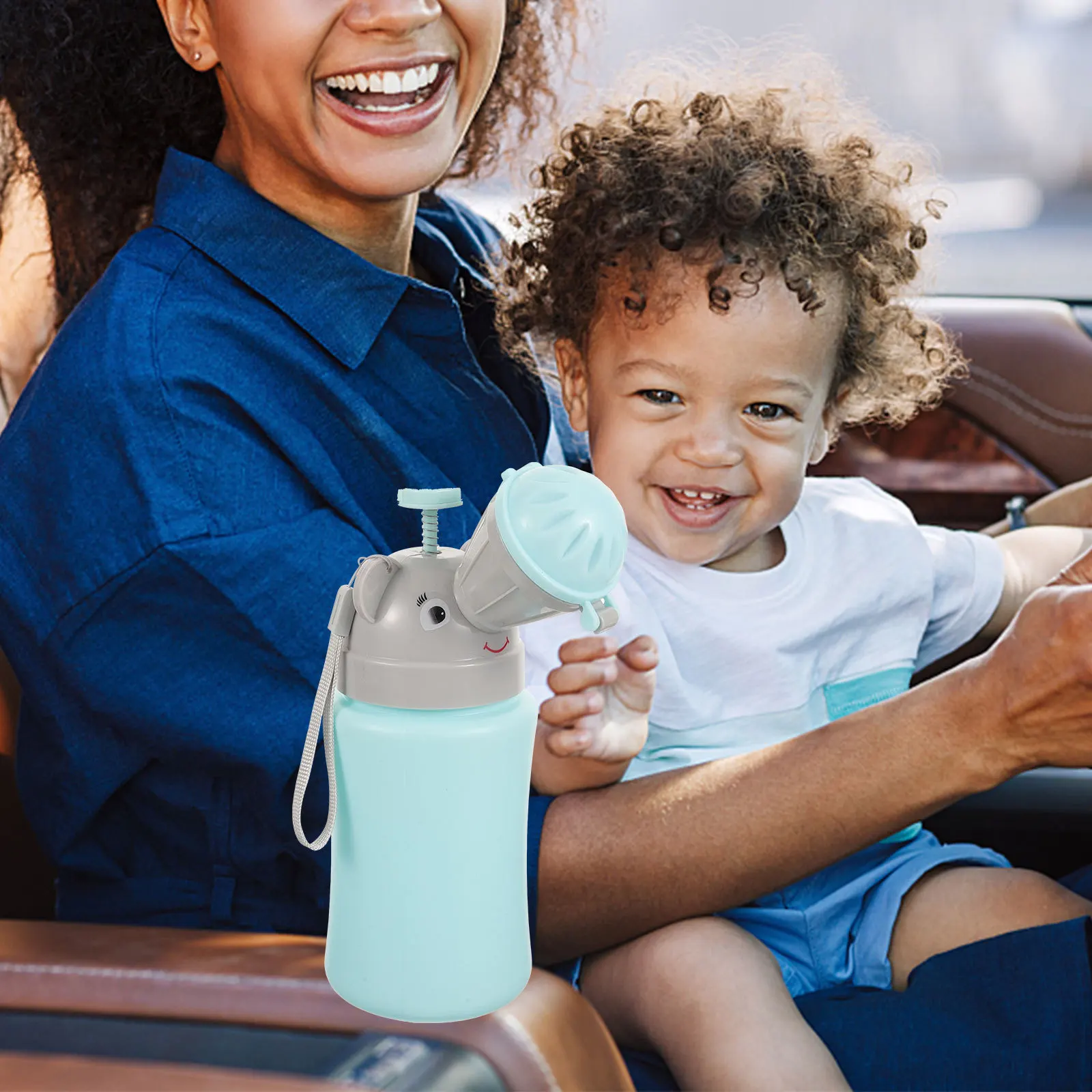 어린이 휴대용 소변기 누수 방지 비상 화장실 플라스틱 소변병 컵 여행 캠핑 소년용 소변 훈련기