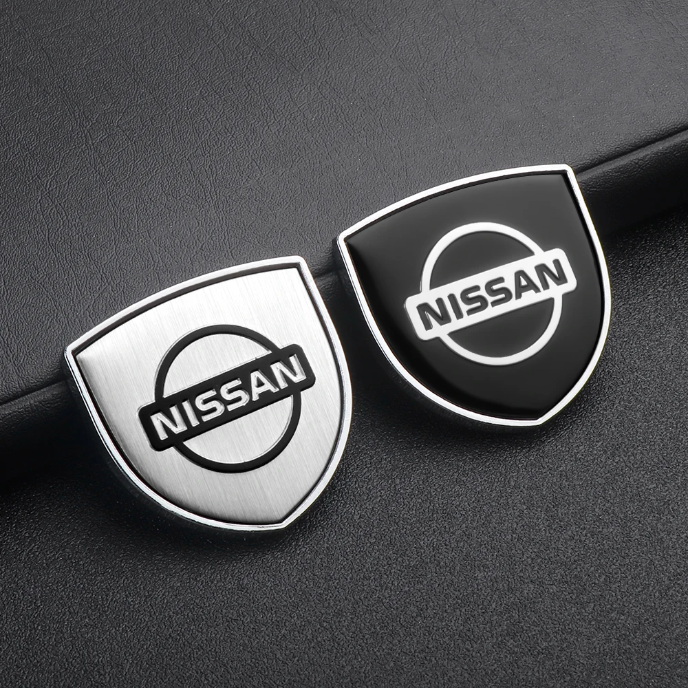 1PC 3D Metal Car Side Fender Sticker Shield Emblem Badge Logo For Nissan Nismo X-Trail Almera Tiida Note Sylphy J10 Qashqai GTR