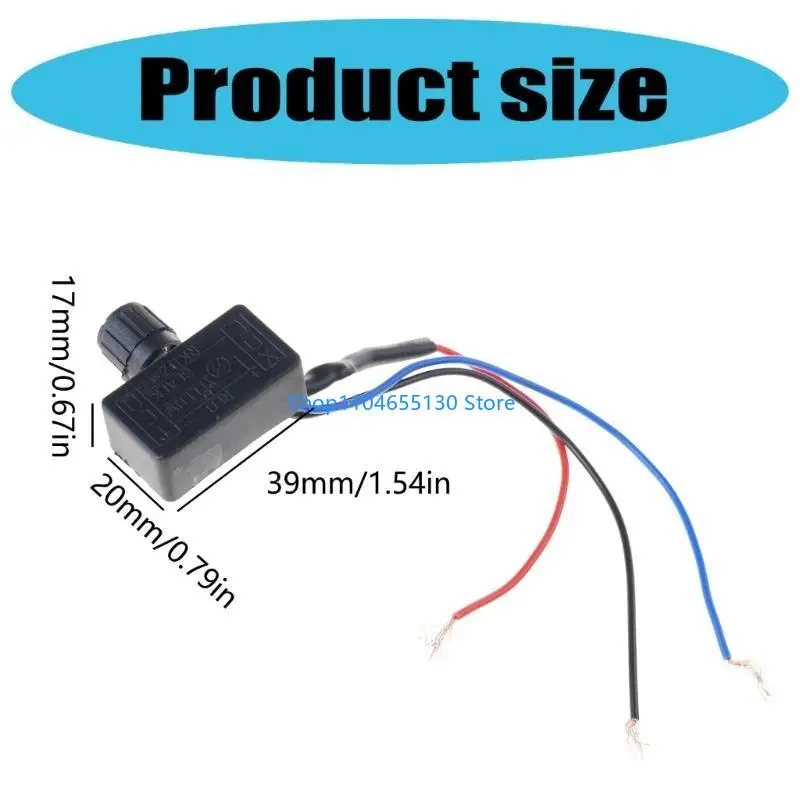 Регулятор скорости скорости скорости двигателя 50 Вт с регулируемым переключателем ручки с регулируемой ручкой