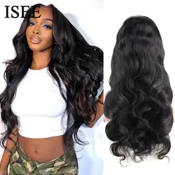 Peruvian Body Wave Human Hair Wigs U Part Wigs For Women Human Hair 180% Density ISEE HAIR U Shape Wigs Glueless Wigs