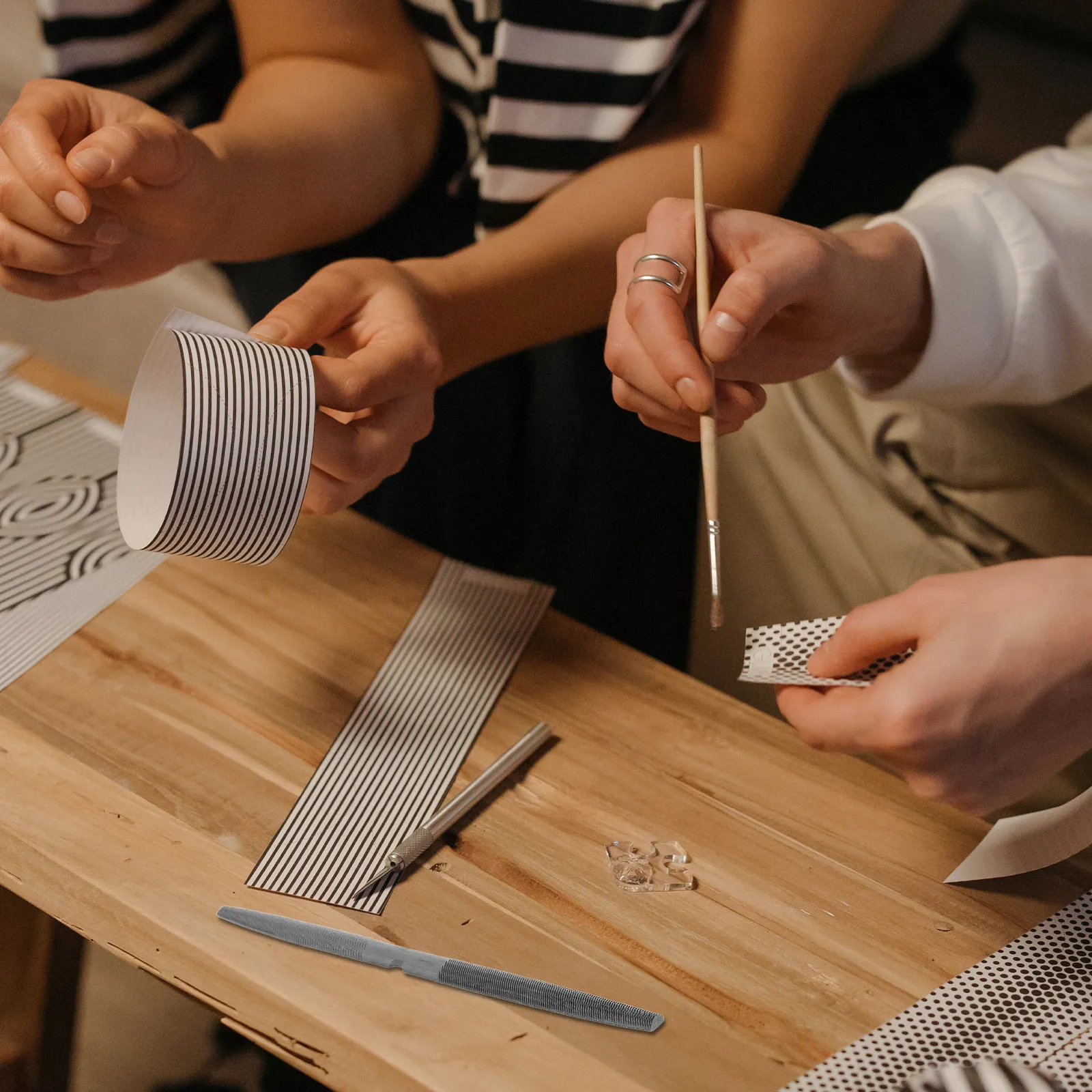 양쪽 끝이 있는 왁스 파일, 반원형 및 평면형, 보석 - Woodworking Artisans 리뷰 및 가격