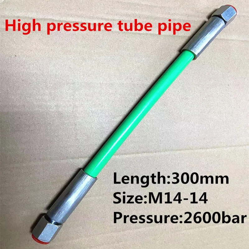 300mm High Pressure Diesel Common Rail Plunger Injector Test Tube Pipe 2600bar 2800bar M14-14