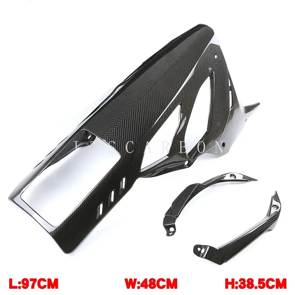 For BMWS1000RR BMW S1000RR 2021 2022 2023 Motorcycle Accessories Pure Carbon Fiber Longer Belly Pan Undertray Lower Fairing Kits