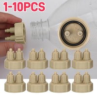1-10pcs Aquarium CO2 System Generator Bottle Cap Fish Tank Live Plant DIY Air Diffuser Tube Valve Guage Carbon Dioxide Reactor